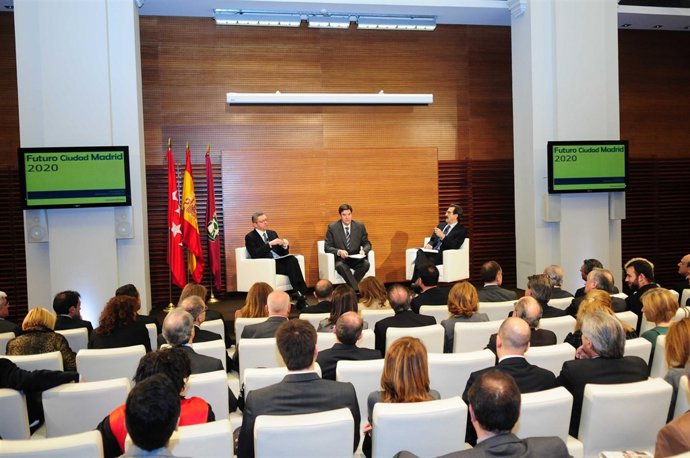 Gallardón durante la presentación del plan 'Futuro Ciudad Madrid 2020'