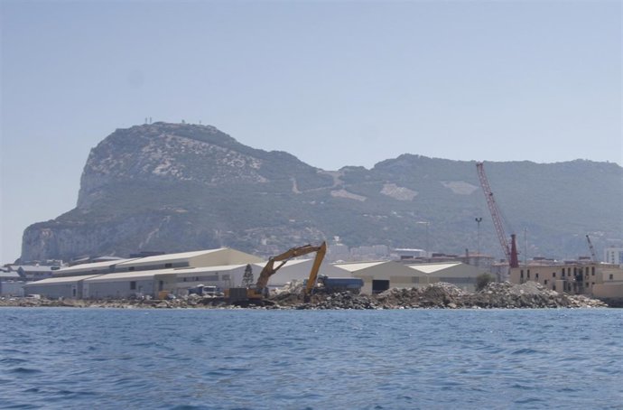 Imagen de archivo de rellenos en Gibraltar