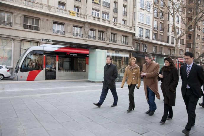 De la Vega con el tranvia