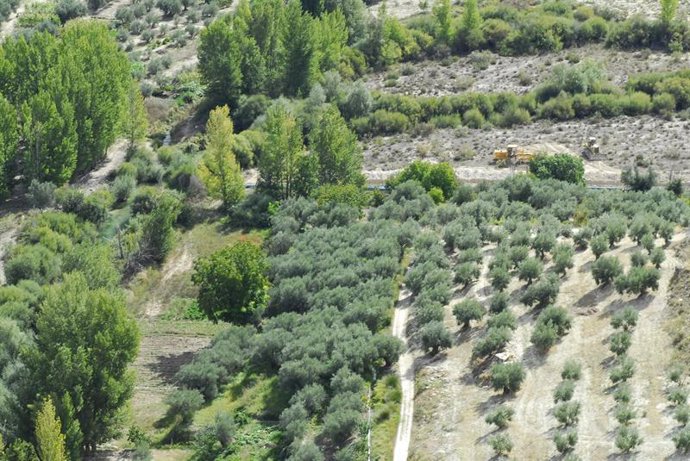 Imagen de la zona de obras del trasvase del río Castril (Granada)