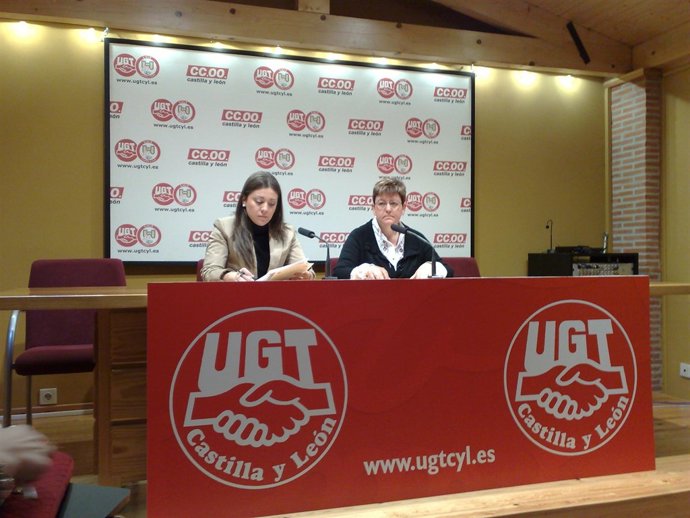 Presentación de los actos organizados por UGT y CC.OO. para el Día de la Mujer T