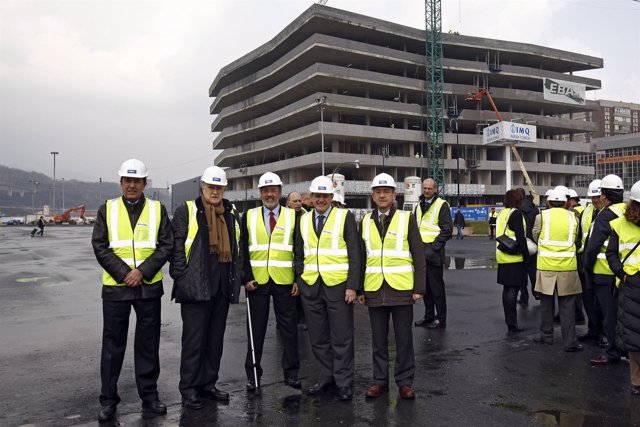 Visita a las obras de la clínica de IMQ.