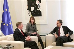 Zapatero recibe a Alan Mulally