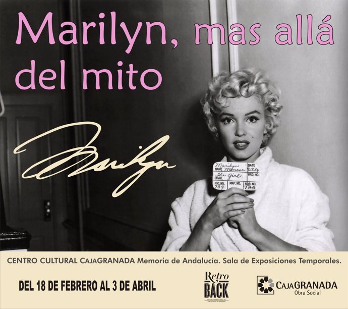 Cartek de la muestra de Marilyn, de CajaGranada.