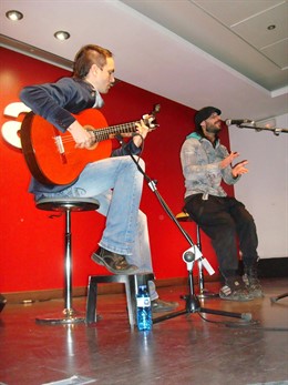 Miguel Campello, ayer durante el concierto