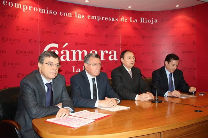 Florencio Nicolás, Tomás Santos, José María Ruiz Alejos y Javier Erro durante el