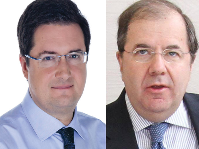 Óscar López (i) y Juan Vicente Herrera.