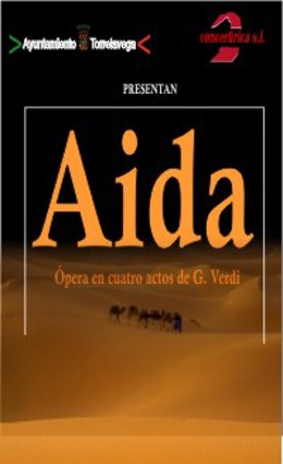 Cartel de la ópera Aída