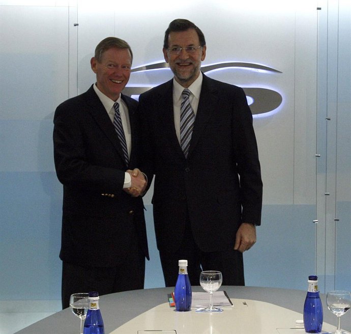 Reunión de Rajoy con el presidente de Ford, Alan Mulally