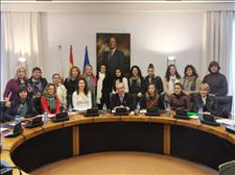 Palacio recibe a estudiantes