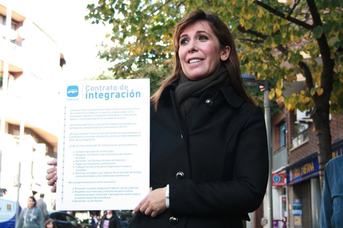 La presidenta del PP catalán, Alicia Sánchez Camacho