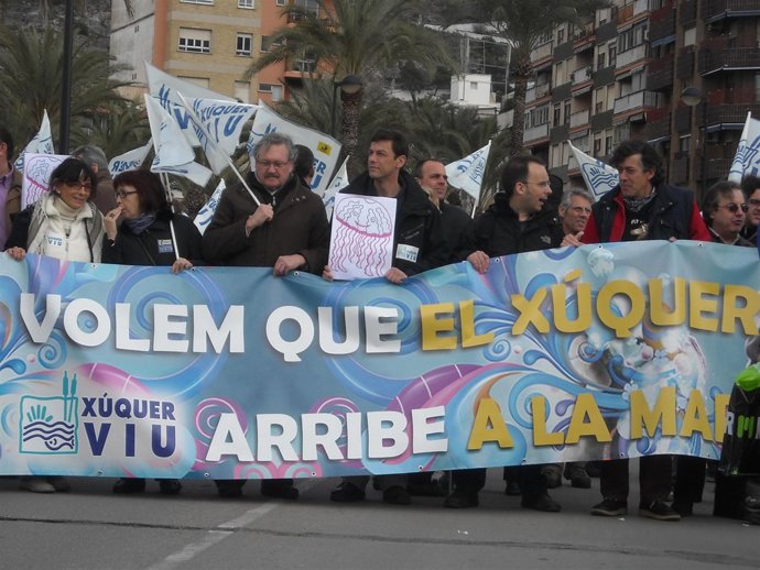 Manifestantes Xúquer Viu