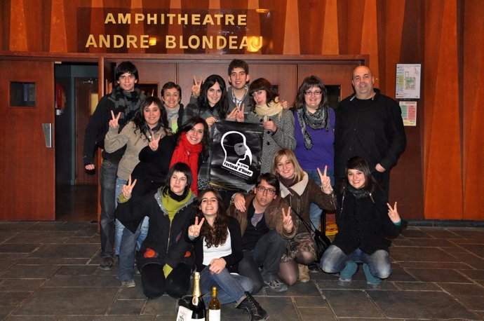 Grupo de teatro de la UPNA.