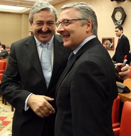 Andrés Ayala y José Blanco en el Congreso