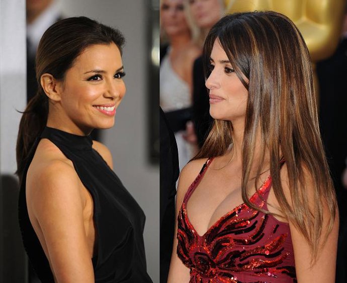 Montaje Eva Longoria y Penélope Cruz