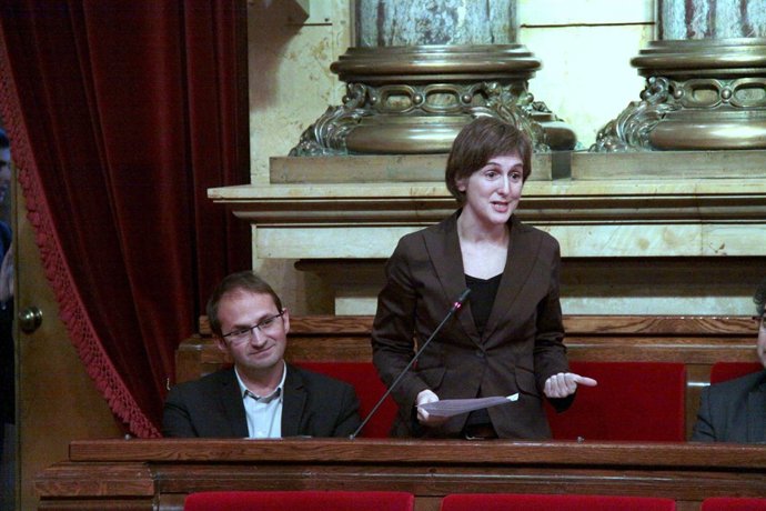 Dolors Camats (ICV) en el Parlament