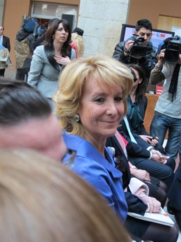 Aguirre en su primera intervención tras ser operada