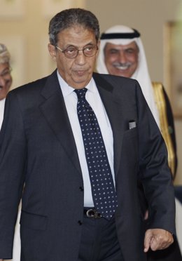 El presidente de la Liga Árabe, Amr Musa
