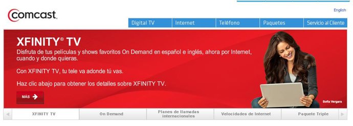 Página web Comcast