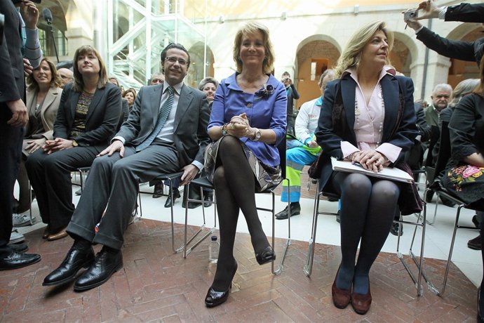 Primera aparición de Aguirre tras ser operada