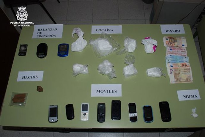 droga incautada en Elche (Alicante)