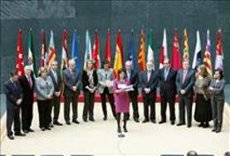 Acto de clausura de la reunión de la Coprepa en Pamplona.
