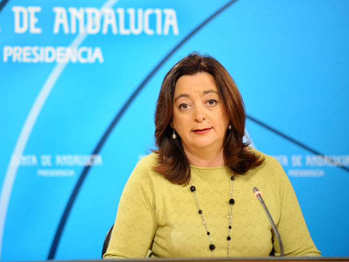 Mar Moreno, en rueda de prensa en San Telmo