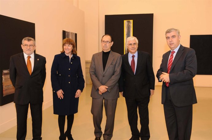 Inauguración de la exposición de Canogar