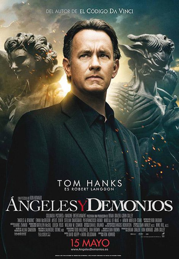 TOM HANKS CARTEL ANGELES Y DEMONIOS