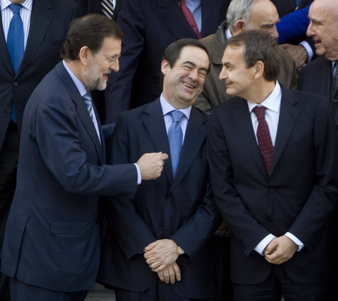Rajoy, Bono y Zapatero en el aniversario del 23-F