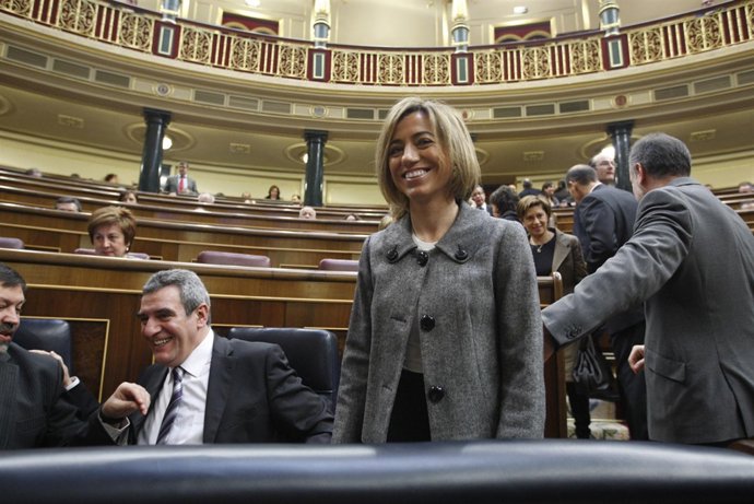 Carme Chacón en el Congreso de los Diputados