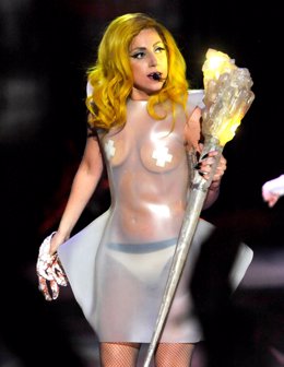 Lady Gaga en un concierto