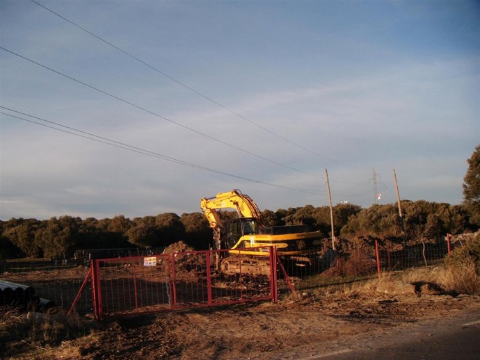 Obras del gaseoducto Ávila-Segovia.