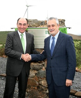 El presidente de la Junta de Andalucía, José Antonio Griñán, y el presidente de 