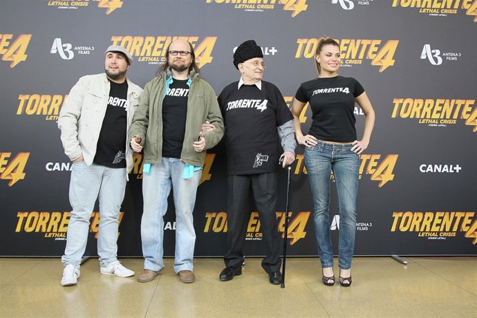 Kiko Rivera, Santiago Segura, Tony Leblanc y María Lapiedra