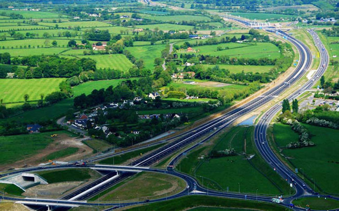 Una de las autopistas que Ferrovial gestiona en Irlanda