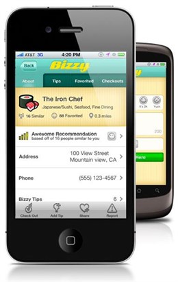aplicación bizzy para iPhone y Android desde Bizzy