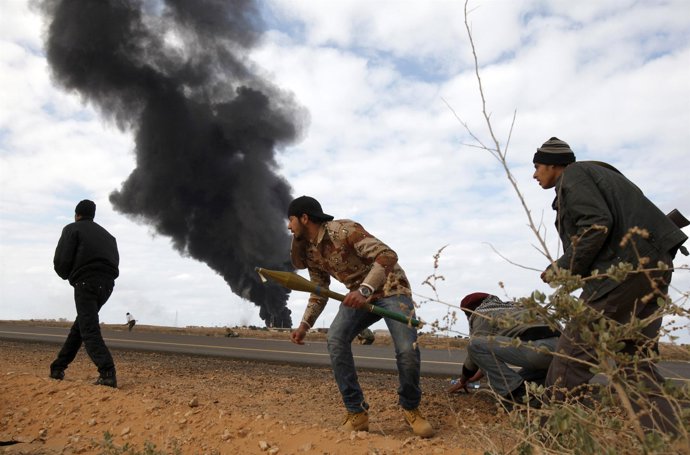 Zawiya cae en poder de las fuerzas de Gadafi, Libia