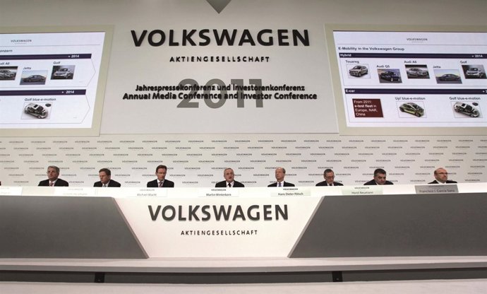 Conferencia de prensa anual de Volkswagen