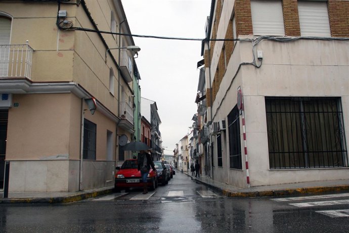 Calle Manchados, en Lucena, donde ocurrió el suceso