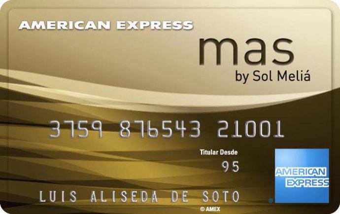 Tarjeta de American Express y Sol meliá