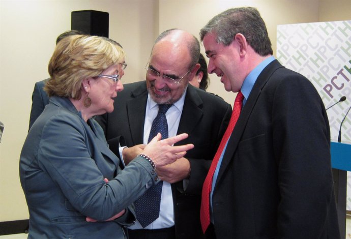 A la izquierda, el presidente del Grupo Tervalis, Generoso Martín, junto a Guerr