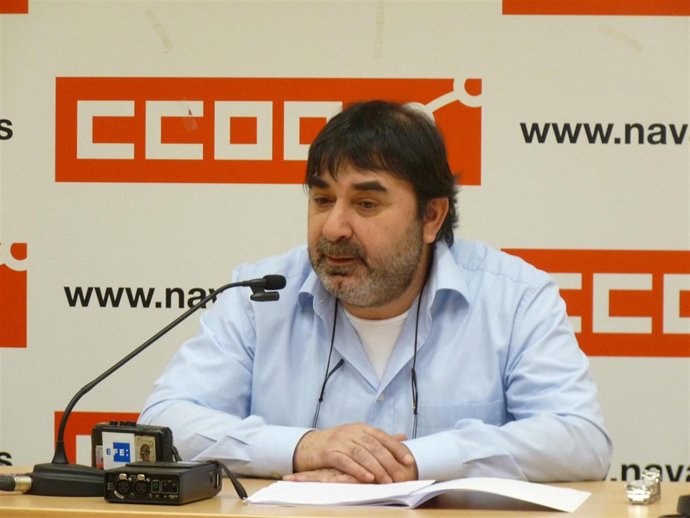 El secretario de Empleo, Formación y Política Social de CCOO de Navarra, Manuel 