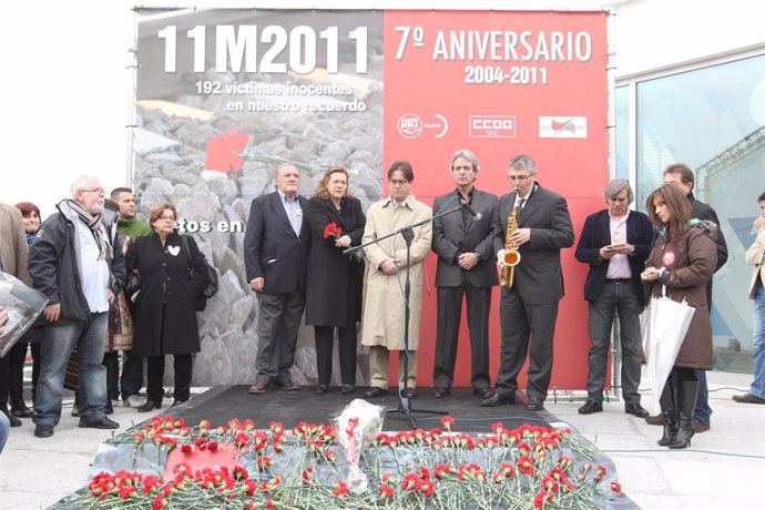 Pilar Manjón, en el recuerdo del 11-M en Atocha