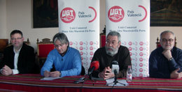 Méndez interviene en el acto de Morella.