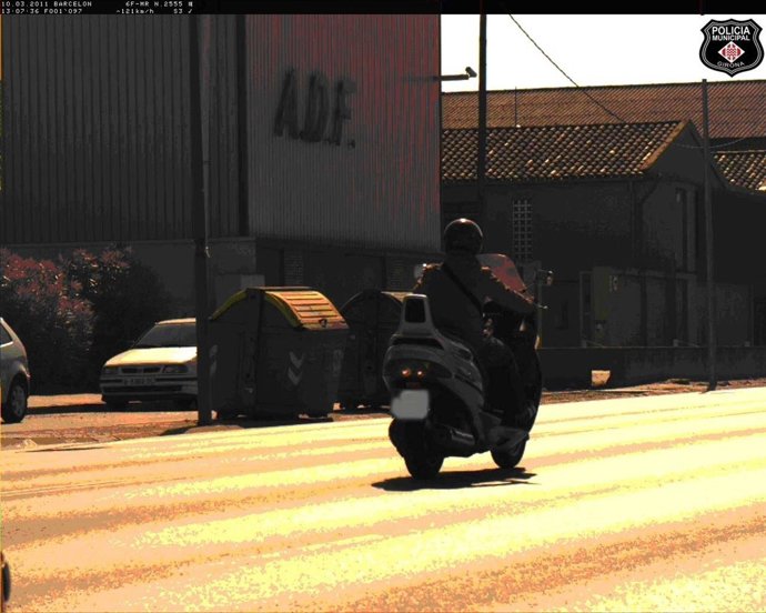 El motorista detectado