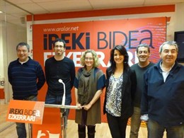 Rueda de prensa en San Sebastián.