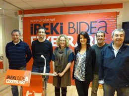 Rueda de prensa en San Sebastián.