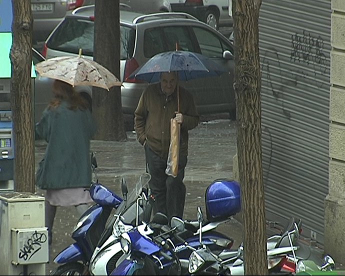 El temporal de lluvia afecta Barcelona