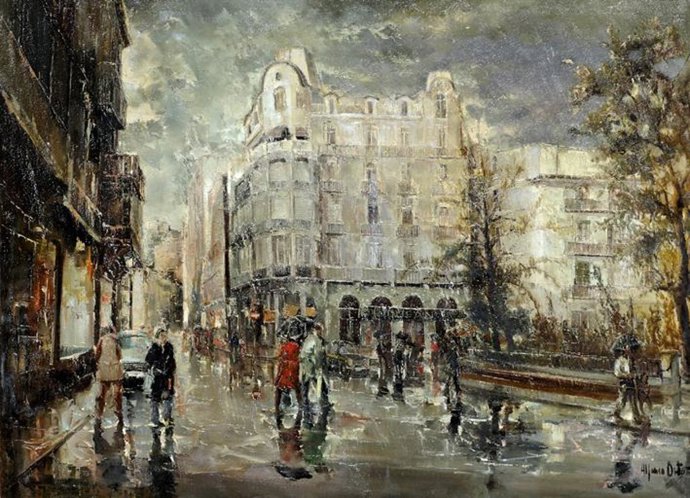 Cuadro del pintor Alfonso Ortuño.